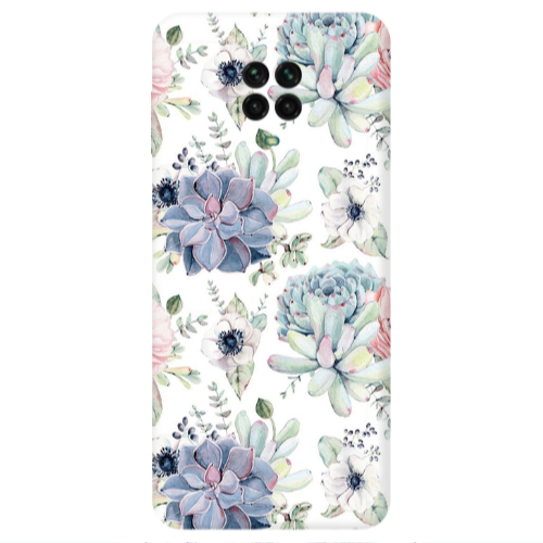 Xiaomi Redmi Note 9S Flower 56 Transparent Silicone TPU Θήκη