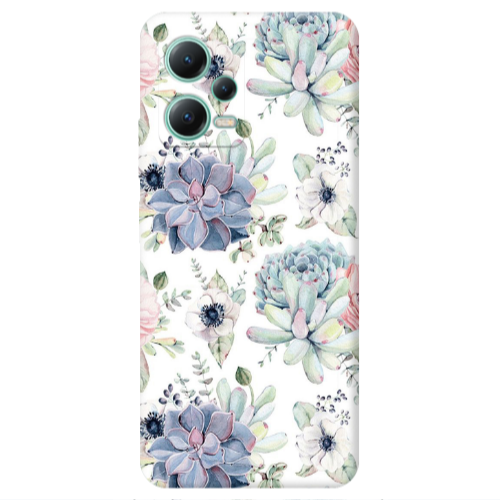 Xiaomi Redmi Note 12 Pro 5G Flower 56 Transparent Silicone TPU Θήκη
