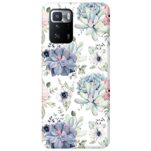 Xiaomi Poco X3 GT Flower 56 Transparent Silicone TPU Θήκη