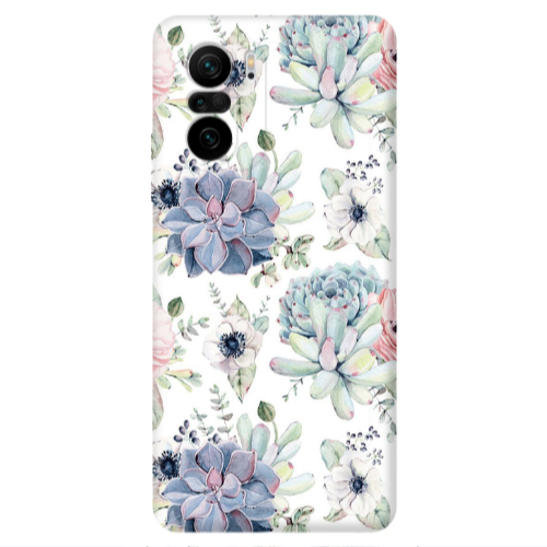 Xiaomi Poco F3 Flower 56 Transparent Silicone TPU Θήκη