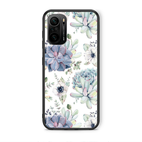 Xiaomi Poco F3 Flower 56 Black Glossy Θήκη