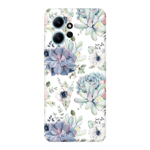Xiaomi Redmi Note 12 4G Flower 56 Transparent Silicone TPU Θήκη