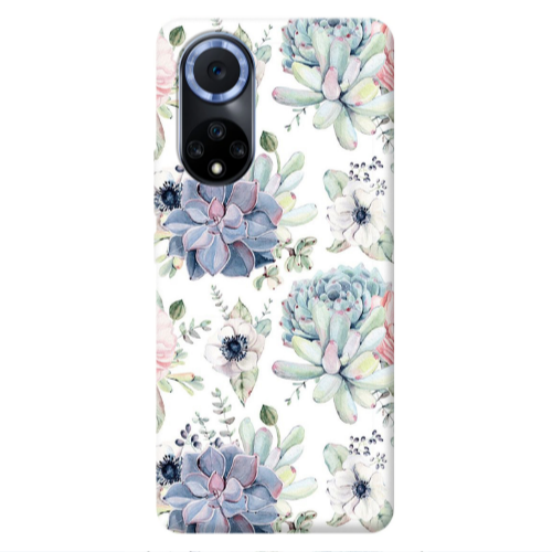 Huawei Nova 9 Flower 56 Transparent Silicone TPU Θήκη