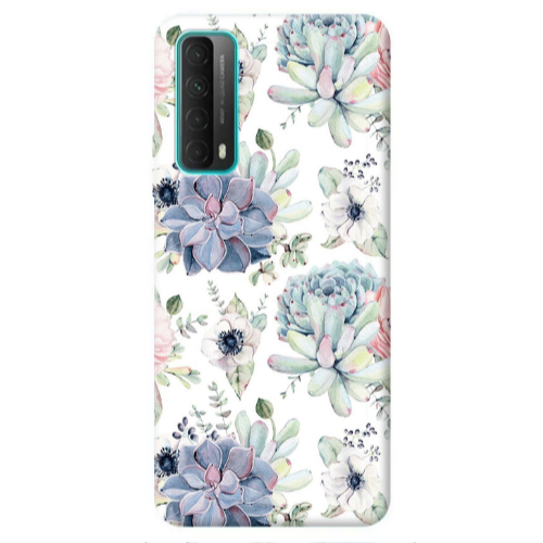 Huawei P Smart 2021 Flower 56 Transparent Silicone TPU Θήκη