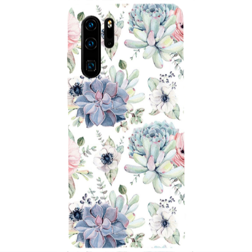Huawei P30 Pro Flower 56 Transparent Silicone TPU Θήκη