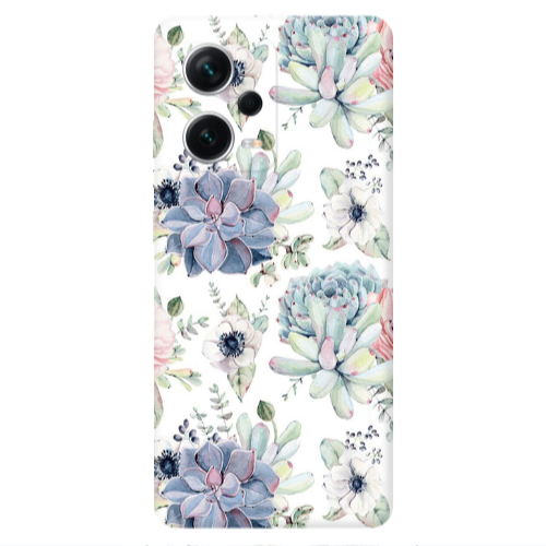 Xiaomi Redmi Note 12 5G Flower 56 Transparent Silicone TPU Θήκη