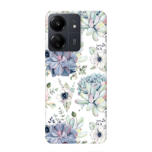 Xiaomi Redmi 13C Flower 56 Transparent Silicone TPU Θήκη