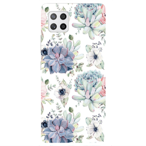 Samsung A42 5G Flower 56 Transparent Silicone TPU Θήκη