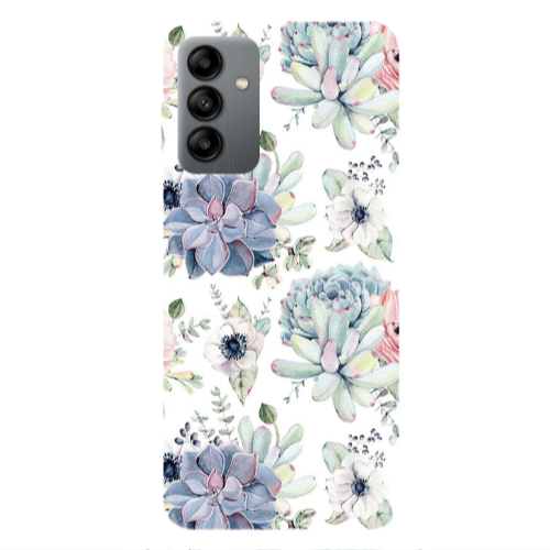 Samsung A13 5G Flower 56 Transparent Silicone TPU Θήκη