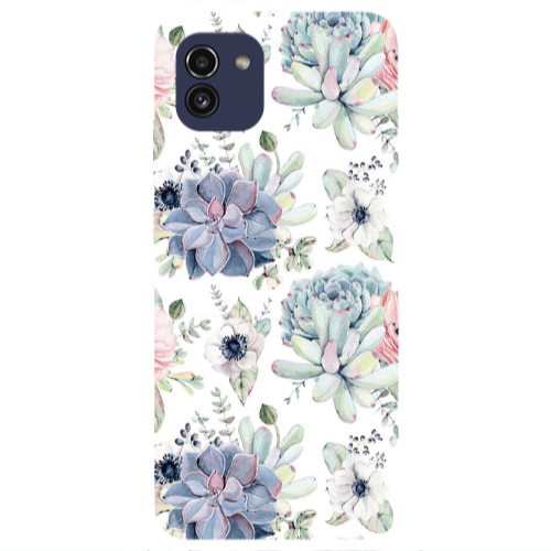 Samsung A03 Flower 56 Transparent Silicone TPU Θήκη