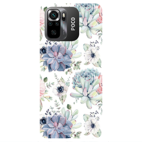 Xiaomi Poco M5 s Flower 56 Transparent Silicone TPU Θήκη