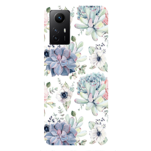 Xiaomi Redmi Note 12s Flower 56 Transparent Silicone TPU Θήκη