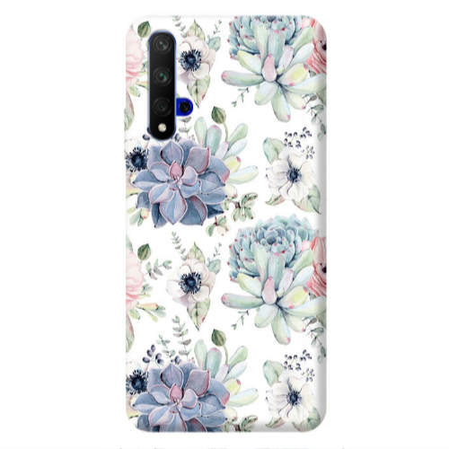 Huawei Nova 5 T Flower 56 Transparent Silicone TPU Θήκη