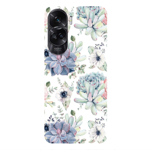 Honor 90 Lite 5G Flower 56 Transparent Silicone TPU Θήκη