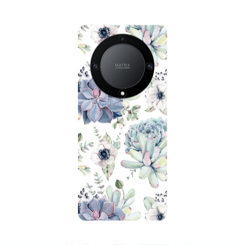 Honor Magic5 Lite 5G Flower 56 Transparent Silicone TPU Θήκη