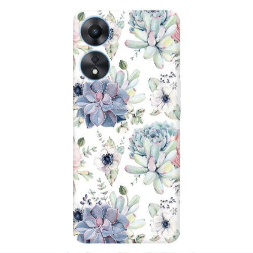 Oppo A 98 Flower 56 Transparent Silicone TPU Θήκη