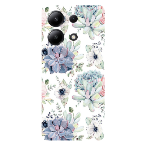 Xiaomi Redmi Note 13 4G Flower 56 Transparent Silicone TPU Θήκη