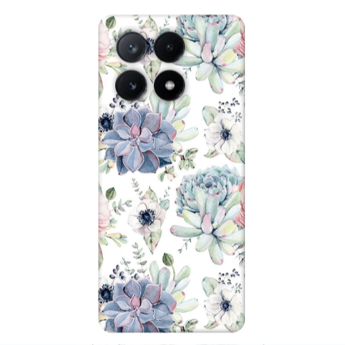 Xiaomi Poco X6Pro 5G Flower 56 Transparent Silicone TPU Θήκη