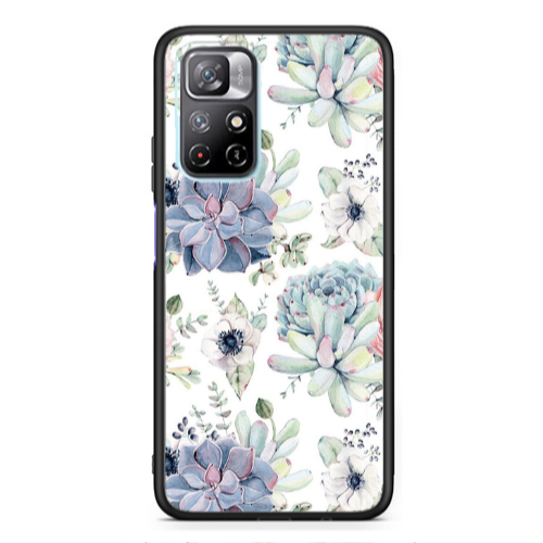 Xiaomi Poco M4 Pro 5G Flower 56 Black Glossy Θήκη