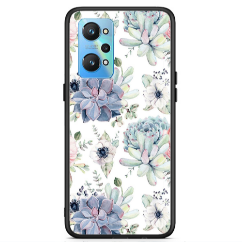 Realme Gt Neo 2 Flower 56 Black Glossy Θήκη