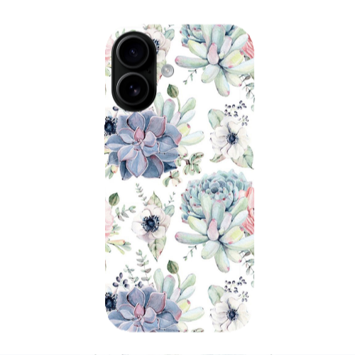 Apple Iphone 16 Flower 56 Transparent Silicone TPU Θήκη