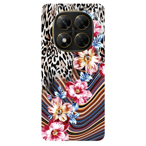 Xiaomi Poco X7 Leopar patterned Transparent Silicone TPU Θήκη