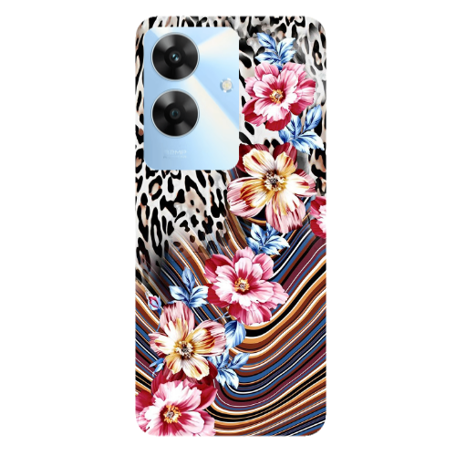 Realme Note 60 Leopar patterned Transparent Silicone TPU Θήκη