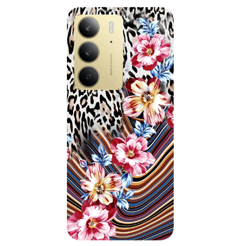Realme C 75 Leopar patterned Transparent Silicone TPU Θήκη