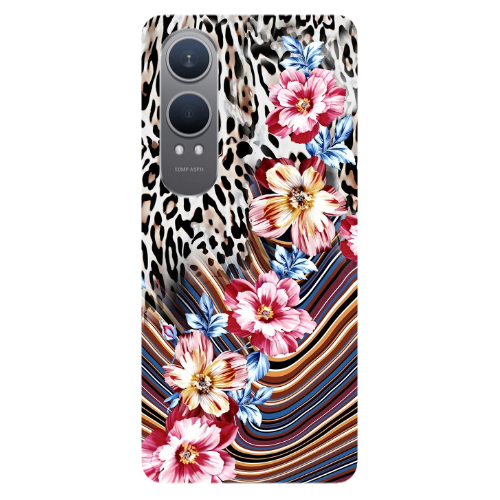 Oneplus Nord Ce 4 lite Leopar patterned Transparent Silicone TPU Θήκη