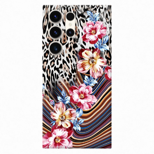 Samsung S25 Ultra Leopar patterned Transparent Silicone TPU Θήκη