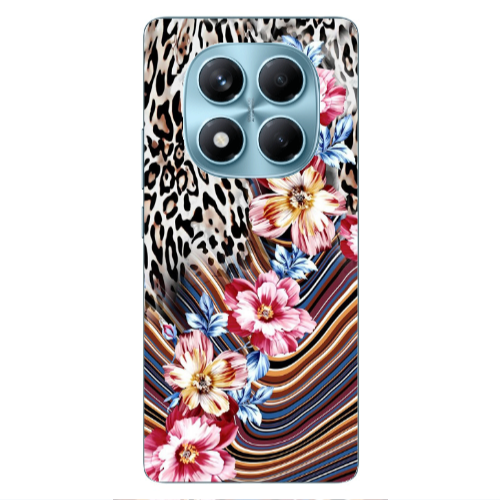 Xiaomi Redmi Note 14 Pro Leopar patterned Transparent Silicone TPU Θήκη