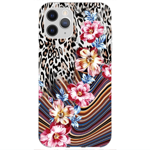 Apple iPhone 11 Pro Leopar patterned Transparent Silicone TPU Θήκη