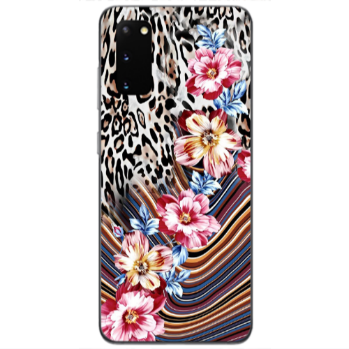 Samsung S20 Leopar patterned Transparent Silicone TPU Θήκη