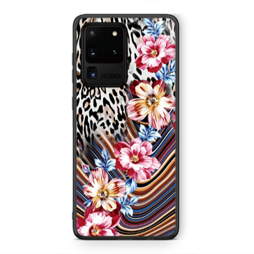 Samsung S20 Ultra Leopar patterned Black Glossy Θήκη