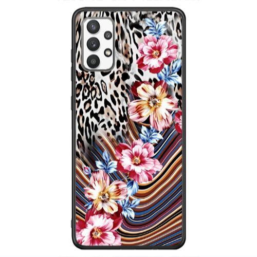 Samsung A13 4G Leopar patterned Black Glossy Θήκη