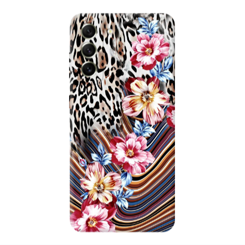 Samsung S22 Leopar patterned Transparent Silicone TPU Θήκη