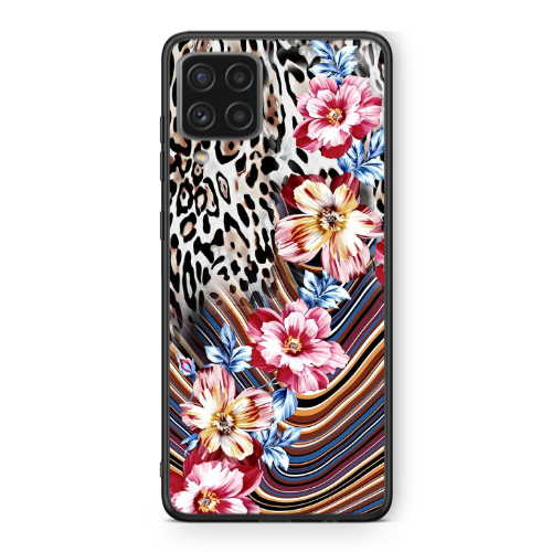Samsung A22 4G Leopar patterned Black Glossy Θήκη