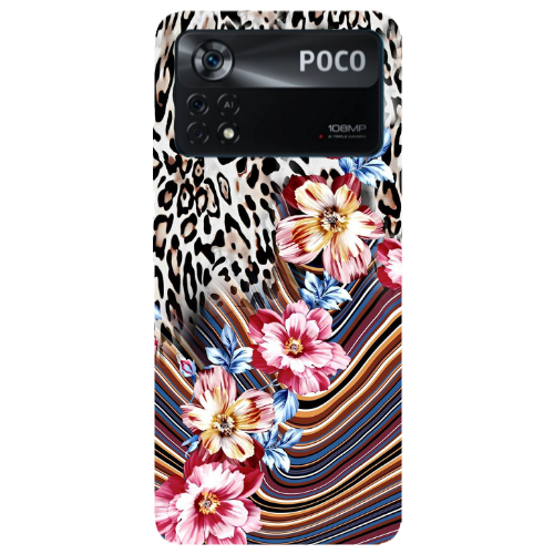 Xiaomi Poco X4 Pro Leopar patterned Transparent Silicone TPU Θήκη