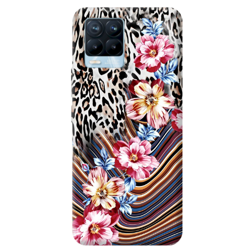 Realme 8 Pro Leopar patterned Transparent Silicone TPU Θήκη