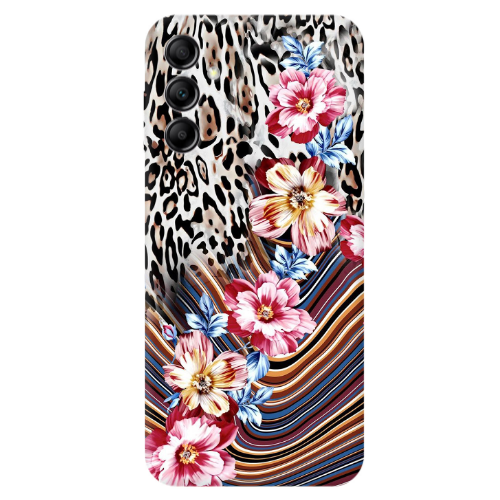 Samsung A24 Leopar patterned Transparent Silicone TPU Θήκη