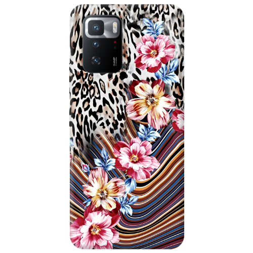 Xiaomi Poco X3 GT Leopar patterned Transparent Silicone TPU Θήκη