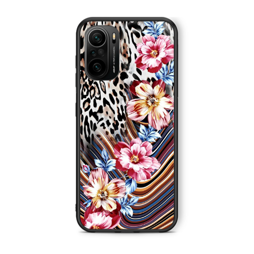 Xiaomi Poco F3 Leopar patterned Black Glossy Θήκη