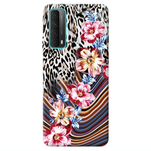 Huawei P Smart 2021 Leopar patterned Transparent Silicone TPU Θήκη