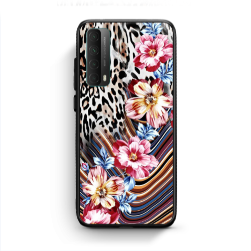 Huawei P Smart 2021 Leopar patterned Black Glossy Θήκη