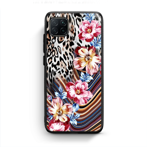 Huawei P40 Lite Leopar patterned Black Glossy Θήκη