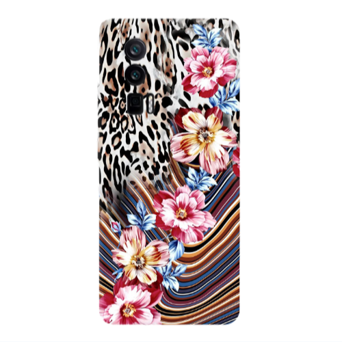 Xiaomi Poco F5 Pro Leopar patterned Transparent Silicone TPU Θήκη