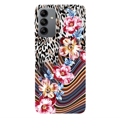 Samsung A13 5G Leopar patterned Transparent Silicone TPU Θήκη