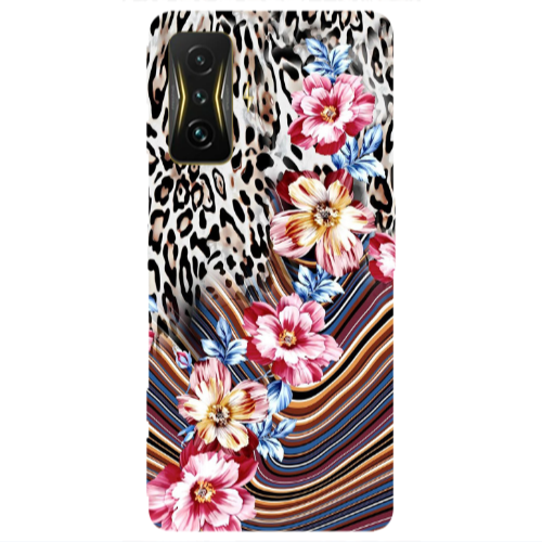 Xiaomi Poco F4 Gt Leopar patterned Transparent Silicone TPU Θήκη