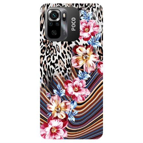 Xiaomi Poco M5 s Leopar patterned Transparent Silicone TPU Θήκη