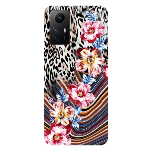 Xiaomi Redmi Note 12s Leopar patterned Transparent Silicone TPU Θήκη